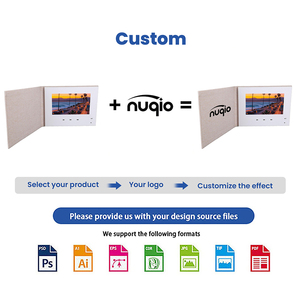 Mini Libro de Video con Pantalla LCD de 7 Pulgadas Personalizado, Brochure de Video LCD en <span class=keywords><strong>Blanco</strong></span> para Regalo, Gran Venta 2026 - Product Image 5