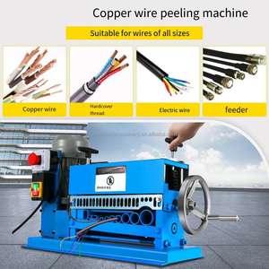 Machine semi-automatique de recyclage de câbles en cuivre usagés à haute séparation, pour le dénudage, la coupe et le tirage des fils - Product Image 2