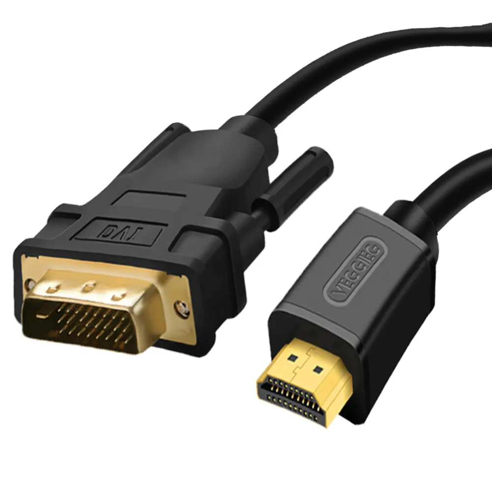 Bestseller 24 Karat vergoldetes <span class=keywords><strong>DVI</strong></span>-Kabel 24 1-poliges HDMI-zu-<span class=keywords><strong>DVI</strong></span>-Kabel 1m 2m Hochgeschwindigkeits-1080p-HD-DV-zu-HDMI-Kabel