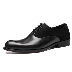 Luxury Designer Brand Men's Business Casual <b>Shoes</b> Cowhide Formal High Quality Soft Deerhide <b>Height</b> <b>Increasing</b> Anti-Slip - Product Image 4