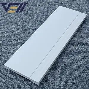 Ps Primed Skirting Boards/pvc Plastic Polystyrene White Floor Baseboard Extrusion Profiles