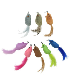 Asılı ses taklit fare kedi oyuncak peluş fare ve kedi oyuncaklar interaktif Pet oyuncak - Product Image 4