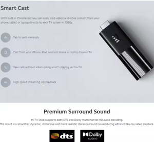 ของแท้สำหรับ <span class=keywords><strong>Xiaomi</strong></span> สมาร์ททีวีสติ๊ก<span class=keywords><strong>4K</strong></span> รุ่น EU YouTube สำหรับโฮมเธียเตอร์แอนดรอยด์ OS สำหรับผู้ช่วย S905 - Product Image 3