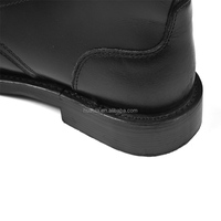Bottes tactiques noires en cuir véritable Bottes tactiques de jungle Bottes de combat pour hommes