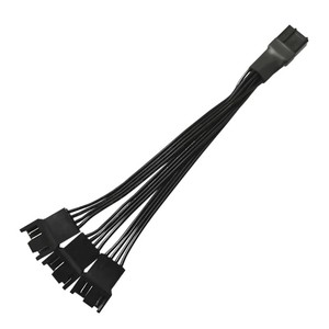 Cable de Extensión para Ventilador de Refrigeración de Placa Base de 1 a 3 Vías, Conector PWM de 4 Pines, Cable de Ventilador de Computadora de 4 Pines, Un Punto Tres HUB - Product Image 1