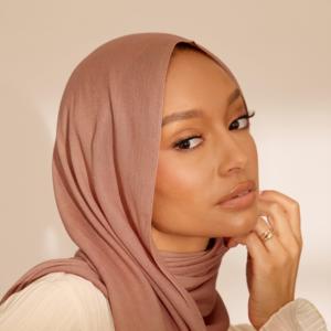 Hijab en modal doux Wennuan 180x70cm, foulard musulman personnalisable, léger, élégant, modeste, islamique, respirant - Product Image 1