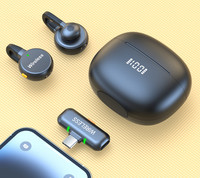 Microphone Lavalier Sans Fil avec Écran Numérique, Étui de Charge, Clip Magnétique, Portable pour Enregistrement Vidéo Extérieur, Vlog, Diffusion en Direct