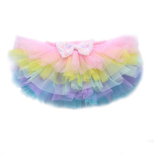 Falda Tutú de Princesa para Bebé, Multicolor, con Lazo Estrellado, para Pascua, Fabricada por el Fabricante - Product Image 1