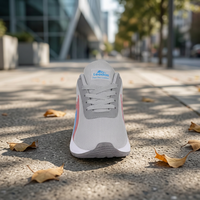 Chaussures de sport respirantes en maille pour hommes, légères, à lacets, antidérapantes, à semelle souple, chaussures de course décontractées, en maille respirante pour hommes