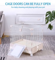 Offre Spéciale cage lapin hamster maison pour animaux de compagnie facile à nettoyer cage pour animaux avec tiroir roue universelle