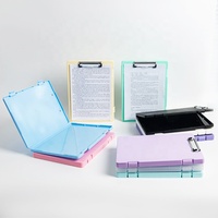 Caja organizadora de archivos de plástico A4 al por mayor, clip de enfermería, Portapapeles de archivos con almacenamiento de documentos, patrón de tablero escolar, carpeta personalizada