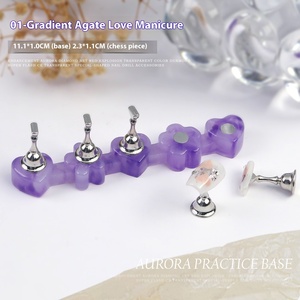 Support magnétique transparent en agate pour présentation et pratique des faux ongles – Outil de démonstration de haute qualité pour manucure - Product Image 5