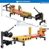 Lit de traction électrique réglable pour physiothérapie, rééducation à domicile, fitness, traction cervicale et lombaire, banc d'étirement dorsal en acier CE