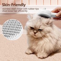 Brosse Humide et Vaporisante pour Chat et Chien, Épilateur de Poils d'Animaux avec Réservoir d'Eau, Brosse Nettoyante pour Chien et Chat Contre la Mue, Produit de Toilettage pour Animaux