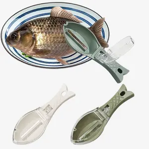 Fish Scale Descaler Fish Scales Scraper Fish Scale Remover with Clear Cover for Kitchen