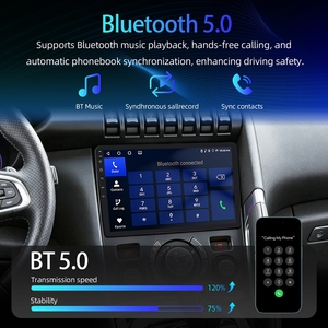 Rhythm 9" Hd Ips Touch Screen Android Car Radio Wireless Carplay Android <b>Auto</b> BT Gps Navigation Fm Radio Rear Camera for Peugeot - Product Image 5