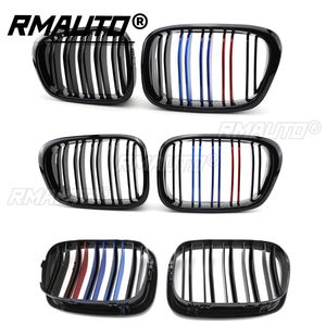 Calandre avant de voiture RMAUTO style M, calandre de course noire brillante pour BMW E39 Série 5 1997-2003, kit de carrosserie - Product Image 3