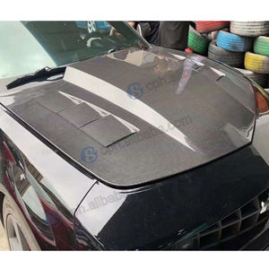 Capot avant en fibre de carbone noire véritable personnalisé pour Chevrolet Camaro SS 5ème génération <span class=keywords><strong>2010</strong></span> 2012 2013 2014 - Amélioration du capot moteur - Product Image 5