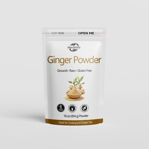 Polvo de Jengibre de Alta Calidad de Marca Privada, 100% Natural, Zingiber Officinale, Materia Prima para Suplementos de Salud, Paquete OEM - Product Image 1
