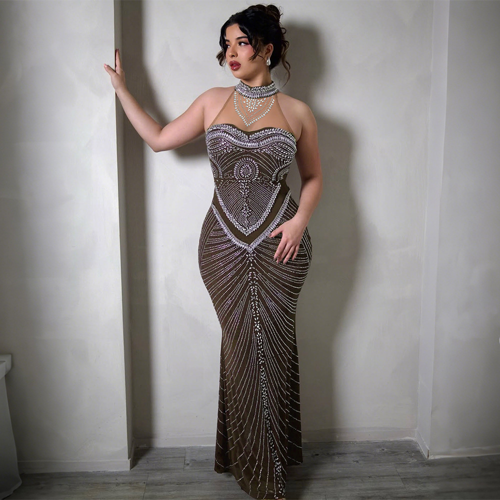 slim dresses prom Low-Back Sparkly Tight Long Prom Dress: CLBD4001 Black / XSmall