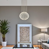 Décoration murale DIY moderne et écologique pour la maison et le bureau, style papier de riz, cadre carré à effet d'ombre, verre frontal, taille personnalisée