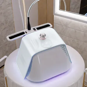 7 color pdt acne removal machine face led light 415nm blue light led light hot and cold therapy with steam