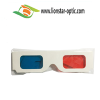 Lunettes 3D rouges et cyan personnalisées Nouveau logo imprimé Lunettes en carton en papier plastifié pour la promotion de livres de films Lunettes rouges et bleues