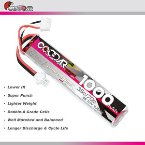 Coddar 3S 1000Mah 11.1V 35C <span class=keywords><strong>3</strong></span> Cellen Sm Airsoft Luchtbuks Zachte Kogel Geweer Jacht Rc Lipo Batterij pack Hoge Ontlading Krachtige Mobiele - Product Image 5