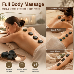 Ensemble <span class=keywords><strong>de</strong></span> pierres chaudes pour <span class=keywords><strong>massage</strong></span>, chauffe-pierres colorés, technologie <span class=keywords><strong>de</strong></span> chauffage sans eau - hetrol Hugeworth Hw600 - Product Image 3