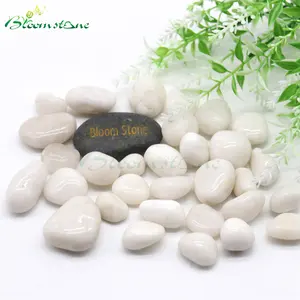 Polished White Pebbles fit for paving/Withe River Rock for park/Decoration Withe Stone