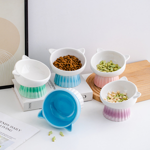 Bol de nourriture <span class=keywords><strong>pour</strong></span> animaux de compagnie moderne en céramique de qualité supérieure anti-étouffement bols ergonomiques <span class=keywords><strong>pour</strong></span> chiens et assiette chauffante <span class=keywords><strong>pour</strong></span> <span class=keywords><strong>chat</strong></span> et bol d'eau <span class=keywords><strong>pour</strong></span> l'extérieur - Product Image 5
