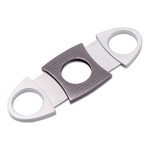 Coupe-cigares à double lame en acier inoxydable, pointe ronde, portable, pour outils de fumage de cigares, spécifications en vrac - Product Image 2