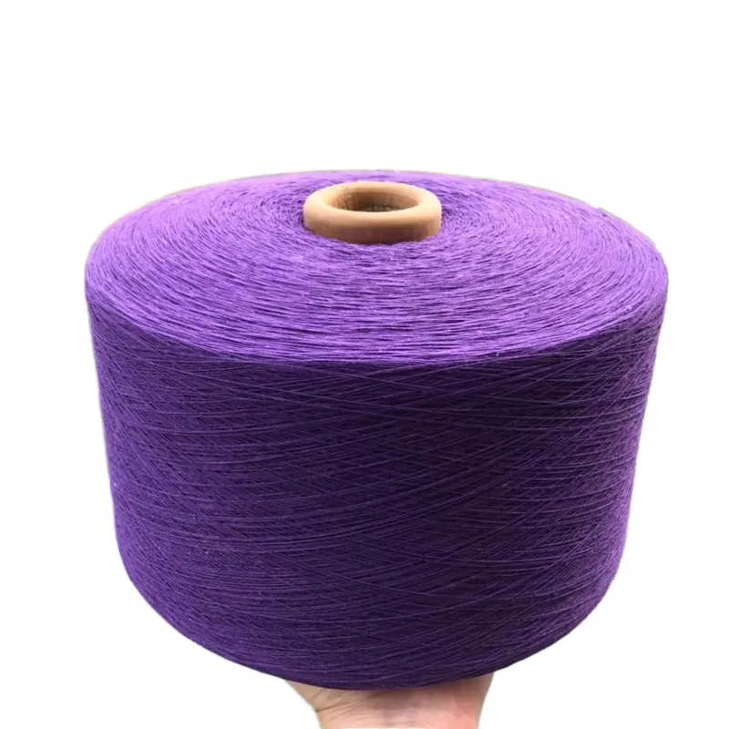 Regenerated Manufacturer Wholesales 20s Recycled Blended Polyester Sock Cotton Yarn for Knitting French Terry Fabrics