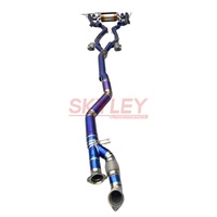 SKYLEY Auto Auspuff Catback Schalldämpfer Titanrohr Abgasanlage mit Klappensteuerung für BMW M3/M4 G80/G82/G8X 3.0T ab 2019 – 1 Set