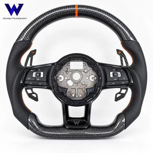 Volante de Fibra de Carbono Resistente al Desgaste para Volkswagen BORA, CADDY, GOLFGTI, <span class=keywords><strong>GOLFGTD</strong></span>, JETTA, TOURAN, POLO, Mejora del Rendimiento - Product Image 1