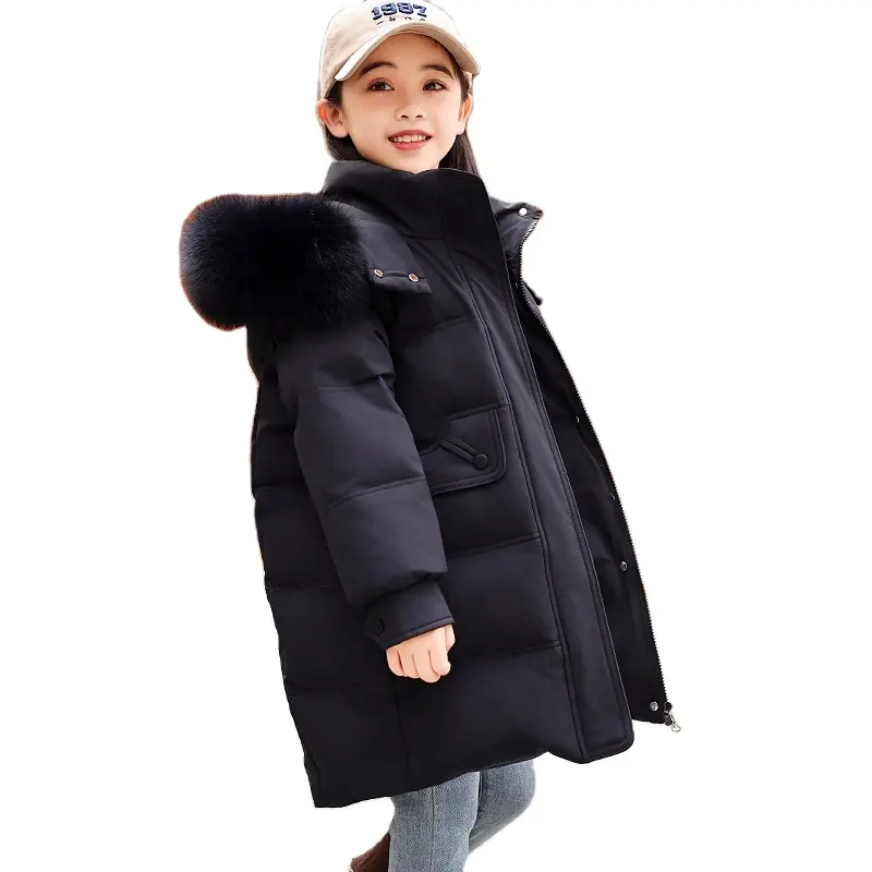 Abrigo Nina Jacket For Kids Conjunto De Invierno Para Ninos De 4 A 10 Anos Baby Winter Jackets Kids Winter Long Coat Girls Custo