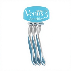 Rasoirs jetables <span class=keywords><strong>Gillette</strong></span> Venus 3 Sensitive pour femmes, 3 rasoirs pour femmes avec tête pivotante et lames confortables - Product Image 1