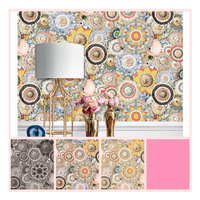 Papiers peints modernes en PVC texturé 3D, design floral, imperméables, papiers peints décoratifs pour la maison, pour salle à manger