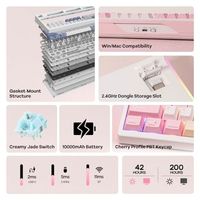 Clavier mécanique pleine taille OEM ODM TH108 PRO avec écran et bouton rotatif, clavier de jeu sans fil avec batterie 10000 mAh, joint crémeux, échange à chaud