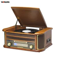 Cina Antik Meja Putar CD Merekam Kaset Radio Player Vintage Radio Record Player