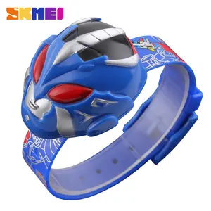 Skmei — montre en vrac pour enfants, numérique, personnages de dessin animé, Armor hero pop up, vente en gros, bon marché, cadeaux, 1239