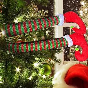 Accesorios para Automóviles, Divertidas Patas de Duende Navideñas, Artículos Navideños de Santa Claus, Venta al por Mayor - Product Image 5