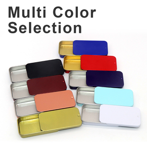 Hộp Thiếc Dập Nổi Nhỏ Rỗng Hộp Đóng Gói Kim Loại Tùy Chỉnh Hộp Thiếc Hình Chữ Nhật Trượt Trơn Hộp Thiếc Kim Loại Bán Sỉ - Product Image 3