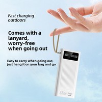 Meilleure Vente : Batterie Externe 20000mAh Li-Polymère avec Affichage LED Numérique, 4 Câbles (Double USB/Micro USB/Type-C), Charge Rapide 22.5W