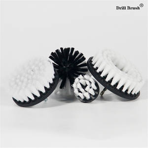 Scrubber Drill Attachment <strong>Cleaning</strong> Brush 4pc Set Bristles for 1/4in Power Drill Tough Outdoor <strong>Jobs</strong> - Product Image 2