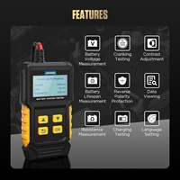 AUTOOL de prueba de batería medidor de medida de la batería de coche de BT360 de batería automotriz de sistema de arranque de carga analizador
