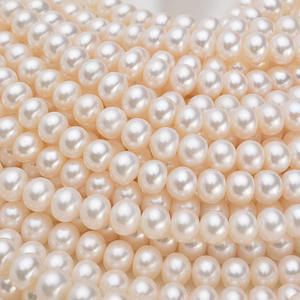 Collar de Perlas de Agua Dulce Redondas de Grado AAAA de 8-9 mm al por Mayor, Collar de Perlas Semiterminado Blanco, Fabricante de Collares de Perlas - Product Image 1