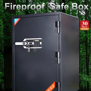 Nhiệm vụ nặng nề tùy chỉnh xem Winder an toàn hộp sang trọng điện tử kỹ thuật số vân tay chống cháy an toàn với xem Winder - Product Image 4