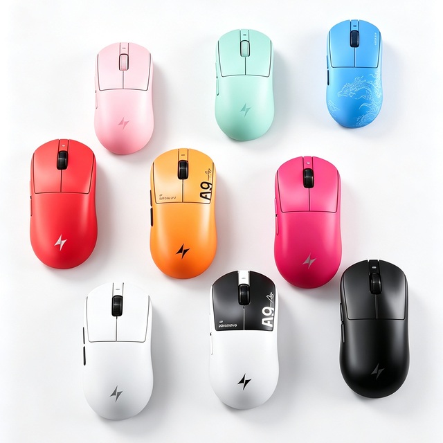 ATK A9 Air Ultimate Wireless Gaming Mouse Tri-Model Dual 8KHz PAW3950UItra 800mAh 42000DPI 750IPS Lightweight Ergonomic E-sports