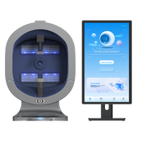 Analyseur d'image cutanée IA X5, scanner facial et crânien 3D multispectral avec compatibilité prise UE/US pour analyse anti-âge